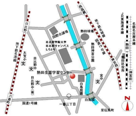 熱田生涯学習センター アクセスマップ