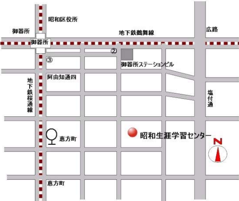 昭和生涯学習センター 地図